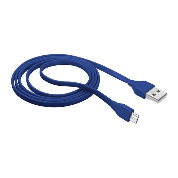 Trust 20136 Urban Flat Micro Usb 1M Kablo,Mavi - Resim 4