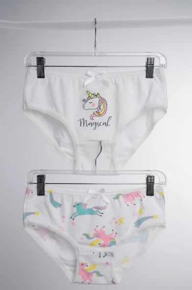 Kız Çocuk 2'li Slip ELM-S02 ürün görseli 1