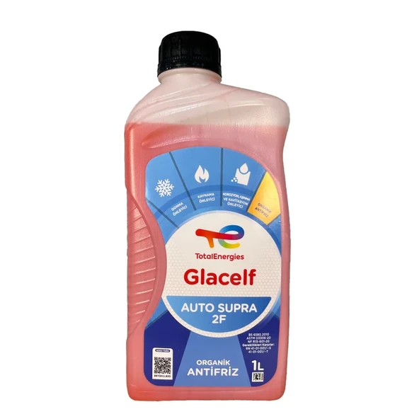 Total Glacelf Auto Supra 2F 1 Lt Organik Antifriz ürün görseli 1