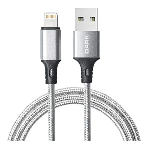 Dark DK-CB-LT100BR Lightning Örgülü 'Quick Charge' Destekli Şarj ve Data Kablosu (1 Metre) ürün görseli 1