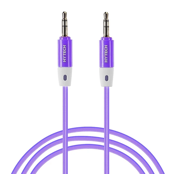 Hytech Hyx70 1M 3.5Mm Stereo Ses Kablosu,Mor ürün görseli 1
