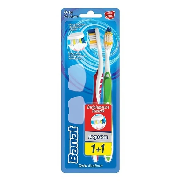 Banat Deep Clean Diş Fırçası 1+1 ürün görseli 1