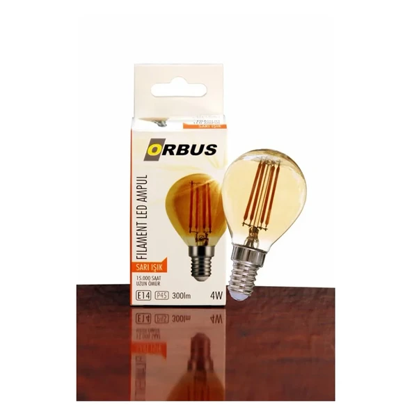Orbus ORB-PC45 Mum 4W E14 Şeffaf Dekoratif Led Ampul 400 Lm Ra80 220-240V-50Hz ürün görseli 1