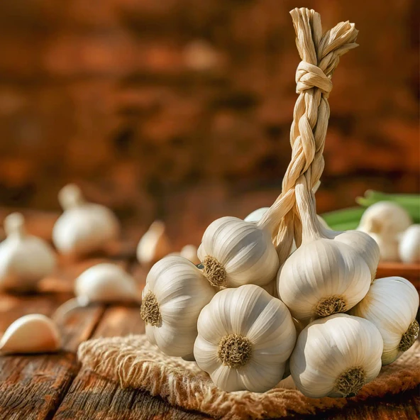 Sepetçioğlu yöresel Kastamonu Meşhur Taşköprü Sarımsağı 2 kg (Duble Boy) ürün görseli 1