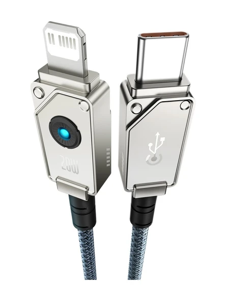 Baseus UNBREAKABLE 20W 100 CM TYPE-C TO LIGHTNING ŞARJ KABLOSU - Resim 2