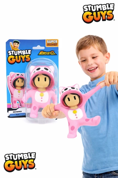 Meowmer I Stumble Guys MonsterFlex Seri 2 12 cm Esnek Figür | Lisanslı Oyuncak ürün görseli 1