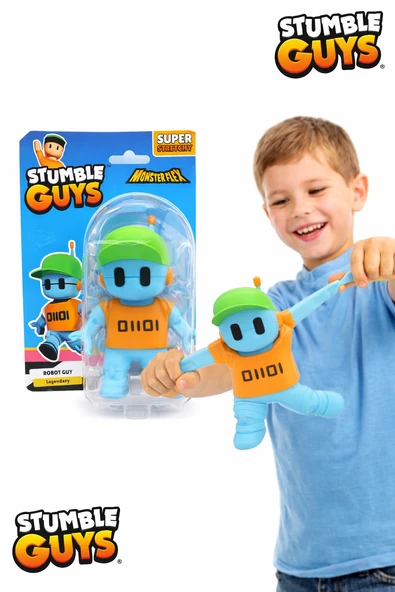 Robot Guy I Stumble Guys MonsterFlex Seri 2 12 cm Esnek Figür | Lisanslı Oyuncak ürün görseli 1