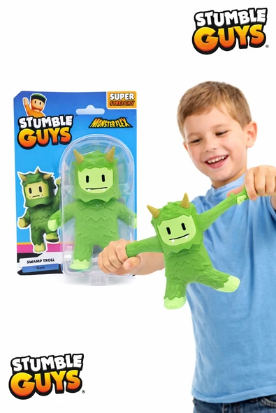Swap Troll I Stumble Guys MonsterFlex Seri 2 12 cm Esnek Figür | Lisanslı Oyuncak ürün görseli 1