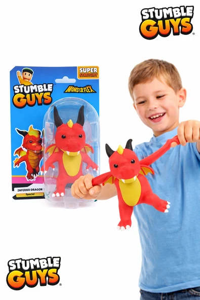 İnferno Dragon I Stumble Guys MonsterFlex Seri 2 12 cm Esnek Figür | Lisanslı Oyuncak ürün görseli 1
