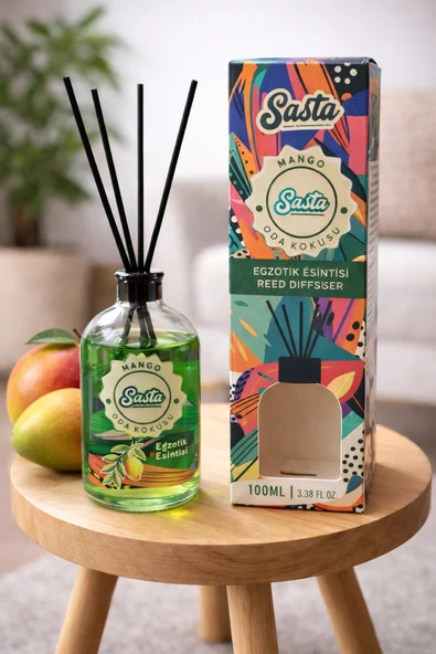 Bambu Oda Kokusu Mango Egzotik Esintisi Reed Diffuser | Evinize Enerji ve Ferahlık Katın ürün görseli 1