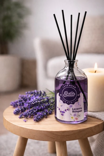 Bambu Oda Kokusu Lavanta Bahçesi Reed Diffuser | Evinizde Huzurun Kokusu ürün görseli 1