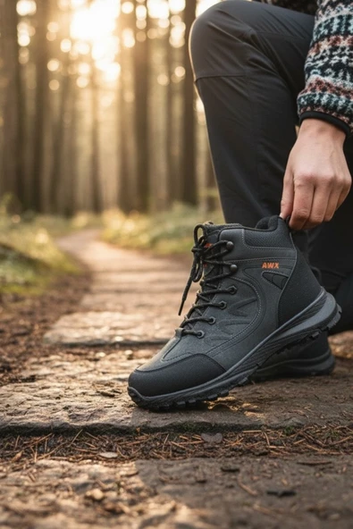Enoch Erkek Füme Antrasit Waterproof Outdoor Trekking ve Dağcı Botu ürün görseli 1