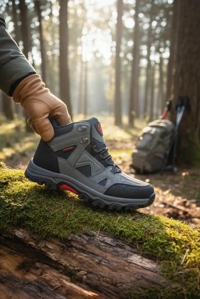 Enoch Erkek Kürklü Su Geçirmez Outdoor Trekking ve Doğa Yürüyüş Botu ürün görseli 1