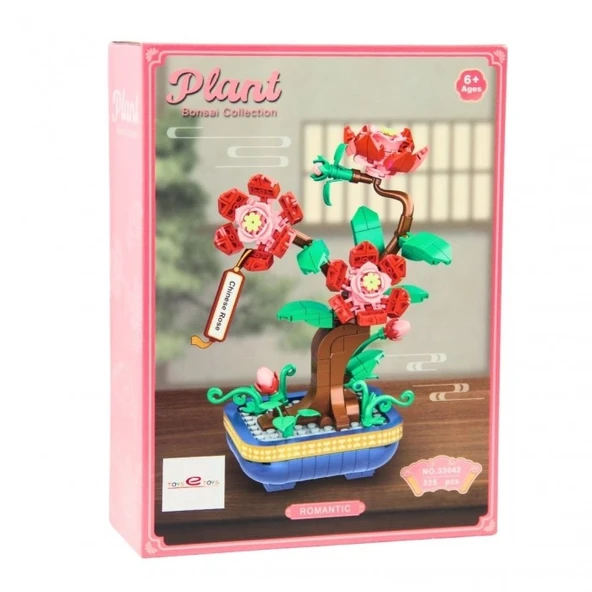 Bricks Plant Koleksiyonu Çin Gülü Chinese Rose Bonsai Yapı Seti  325 Parça ürün görseli 1