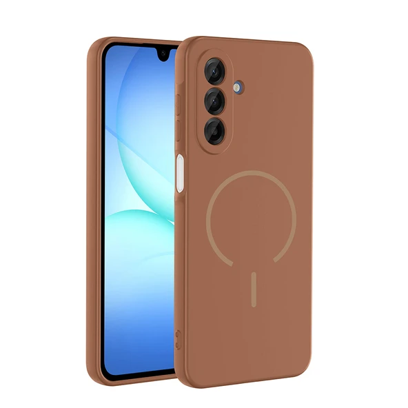 Samsung Galaxy A17 Kılıf Meta Lansman M-Safe Kamera Korumalı içi Kadife Yumuşak Renkli Süet Silikon ürün görseli 1