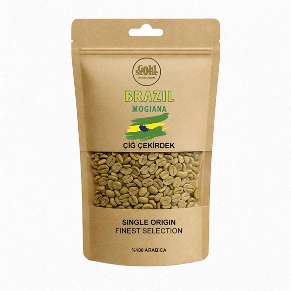 Gold Stone Brezilya Mogiana Çiğ Kahve Çekirdeği 250 Gr ürün görseli 1