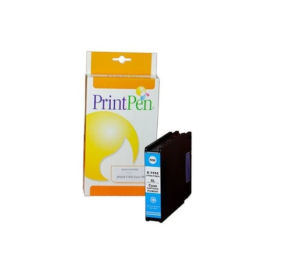 PRINTPEN EPSON T7552XL (C13T755240) Mavi Mürekkep Kartuş Yüksek kapasite (4k) ürün görseli 1