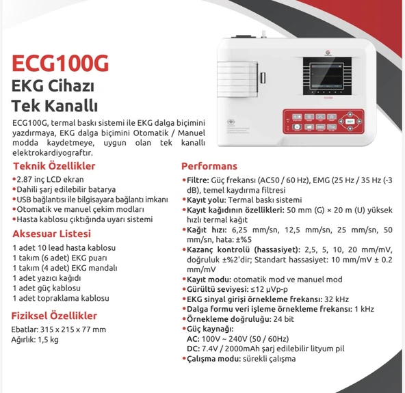 EKG CİHAZI ürün görseli 1