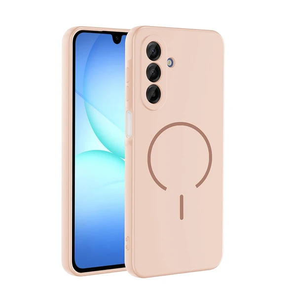 Samsung Galaxy A15 Kılıf Meta Lansman M-Safe Kamera Korumalı içi Kadife Yumuşak Renkli Süet Silikon ürün görseli 1