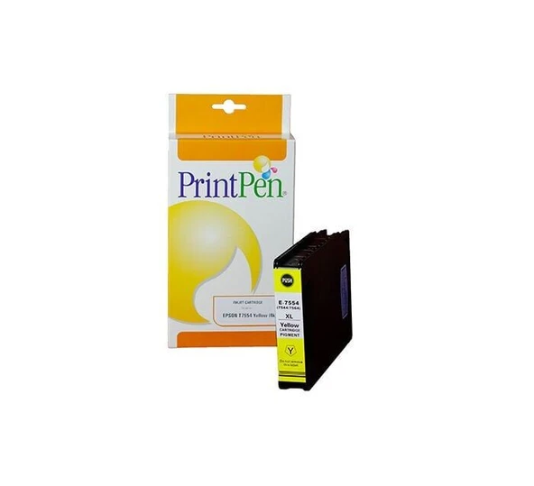 PRINTPEN EPSON T7554XL (C13T755440) Sarı Mürekkep Kartuş Yüksek kapasite (4k) ürün görseli 1