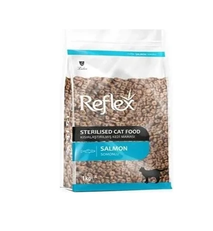 Reflex Somonlu Pirinçli Kısırlaşlaştırılmış Kedi Maması 1kg ürün görseli 1