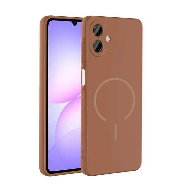 Samsung Galaxy A07 Kılıf Meta Lansman M-Safe Kamera Korumalı içi Kadife Yumuşak Renkli Süet Silikon ürün görseli 1