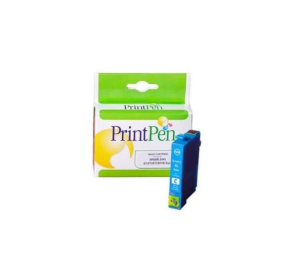 PRINTPEN EPSON 34XL (C13T34724010) Mavi Mürekkep Kartuş(10.8ml) ürün görseli 1
