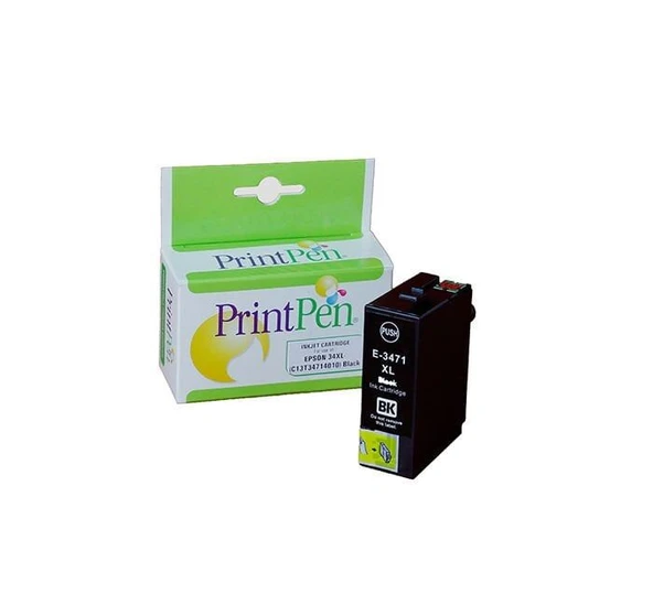 PRINTPEN EPSON 34XL (C13T34714010) Siyah Mürekkep Kartuş (16.3ml) ürün görseli 1