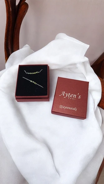 Doğal Yeşim Kolye Bileklik Set ürün görseli 1