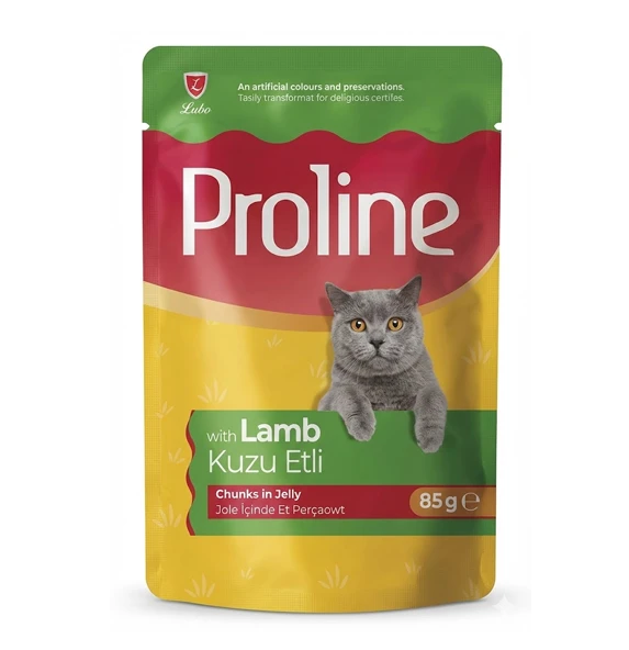 Proline Pouch Kuzu Etli Kedi Yaş Maması 85 Gr x 22 Adet (1 Koli) ürün görseli 1