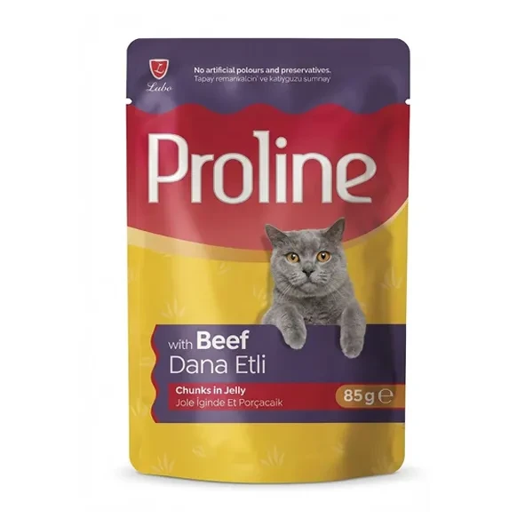 Proline Pouch Dana Etli Kedi Yaş Maması 85 Gr x 22 Adet (1 Koli) ürün görseli 1