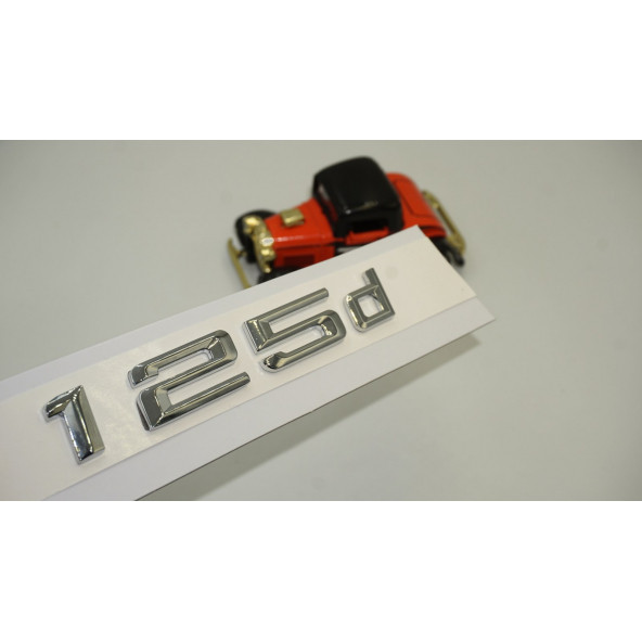 Bmw 125d Bagaj Krom Metal 3M 3D Yazı Logo ürün görseli 1