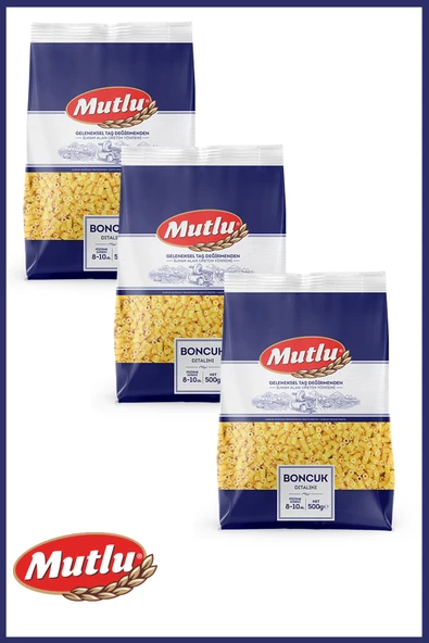Mutlu Boncuk Makarna 500 gr x 3 Adet ürün görseli 1