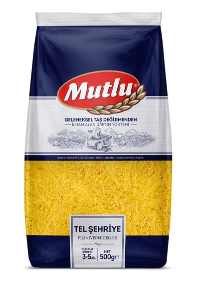 Mutlu Tel Şehriye 500 gr x 3 Adet - Resim 2