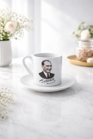 Atatürk Tasarımlı Kahve Fincanı ürün görseli 1
