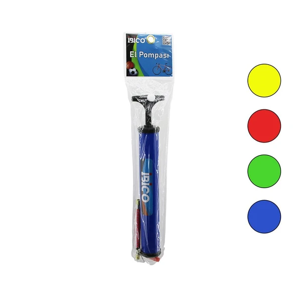 MİNİ EL POMPASI BİSİKLET - TOP 28 CM POMPA HORTUM - TOP İĞNE - UÇ GO53/02311 ürün görseli 1