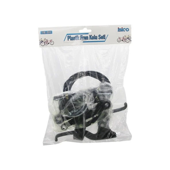 PLASTİK BİSİKLET FREN TAKIMI SET 2PCS FREN KOLU - 1PCS FREN TELİ  - 4PCS FREN MEKANİZMA - PABUÇ GO53/02320 ürün görseli 1