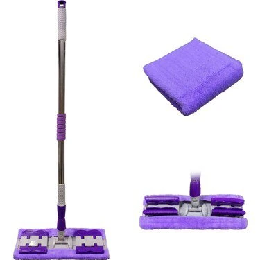 Sihirli Spin Mop Teleskopik Çok Amaçlı Mop +1 Bez Hediyeli - Mor GO53/02663 ürün görseli 1