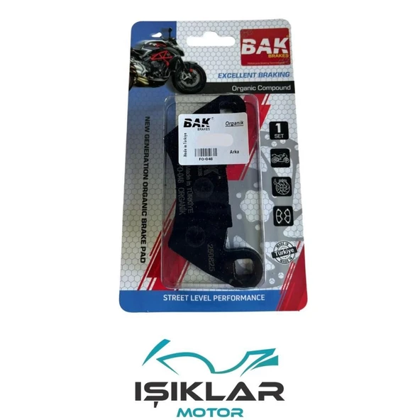 Mondial Ressivo 250 Arka Fren Balata Boss (Made İn Türkiye) M170 Ibk0216 ürün görseli 1