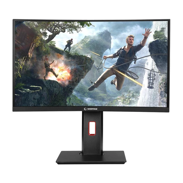 RAMPAGE TRIANGLE TR24R165C 24 165HZ 1MS CSOT VA FULL HD RGB FREESYNC HDR PIVOT PC CURVED (GENIS) OYUNCU MONITORU RAMPAGE ürün görseli 1