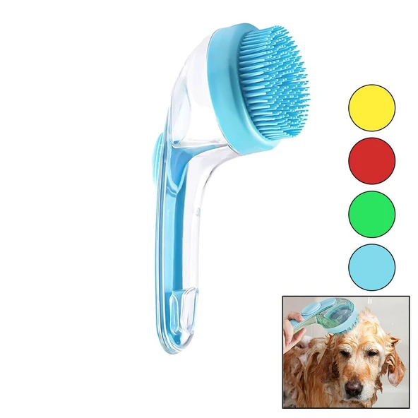 KEDİ - KÖPEK - EVCİL HAYVAN YIKAMAFIRÇASI SİLİKON ŞAMPUAN HAZNELİ=MiKA KRİSTALPLASTİK SAP GO53/02888 ürün görseli 1