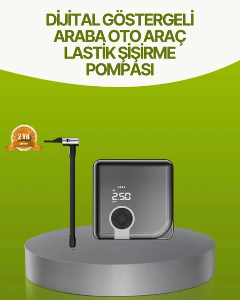 Dijital Ekranlı Taşınabilir Akıllı Araç Hava Kompresörü P95403S7181 ürün görseli 1