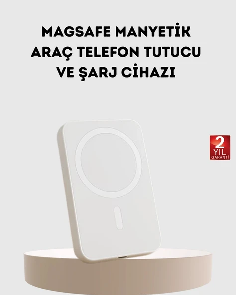 5000mAh Manyetik Powerbank – iPhone Serisi İçin Taşınabilir Kablosuz Şarj Cihazı P96506S1863 ürün görseli 1