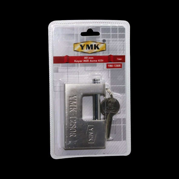 80MM GRİ KAYAR MİLLİ ASMA KİLİT GO53/03648 ürün görseli 1