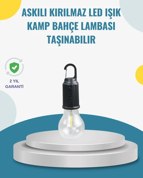 Taşınabilir Sıcak Işık Yayan Kamp Lambası P96663S7810 ürün görseli 1