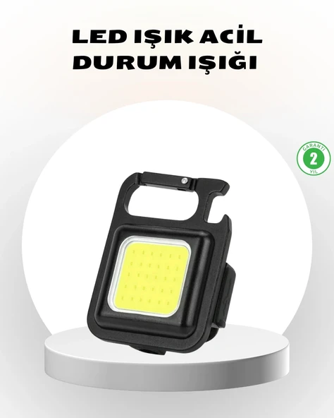 Süper Parlak 800 Lümen LED Fener – USB Şarjlı, 3 Işık Modlu, Mini Taşınabilir ve Anahtarlık Tipi P97420S4948 ürün görseli 1