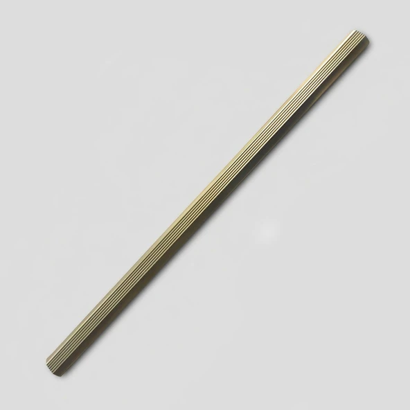 TOROS Çizgili Soft Altın Çekmece ve Dolap Kulp 320 mm Modern Gardırop Mutfak Banyo Mobilya Kulbu ürün görseli 1