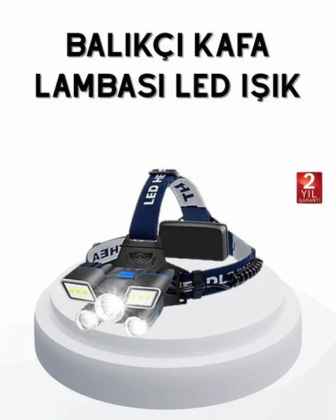Profesyonel Şarjlı LED Far – IPX5 Suya Dayanıklı, 4 Işık Modu, Hareket Sensörlü P97219S9203 ürün görseli 1