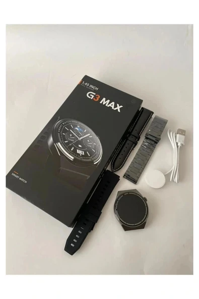 GT3 Max Uyumlu Akıllı Saat | G3 Max Model Akıllı Saat | Su Geçirmez, Nabız Ölçer, Spor Modlu ürün görseli 1