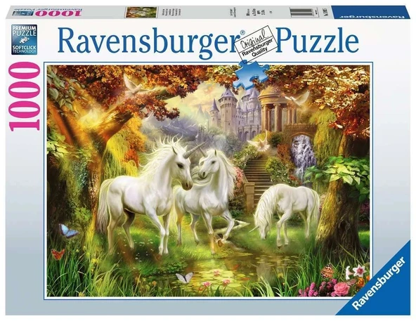 Ravensburger  Sonbaharda Tek Boynuzlu Atlar Puzzle 1000 Parça ürün görseli 1